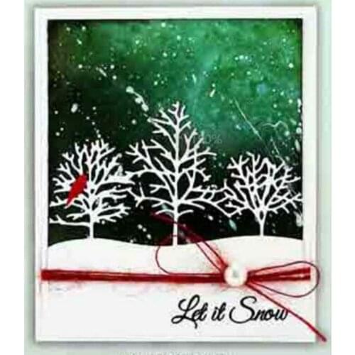 Christmas Cedar Trees Metal Cutting Die Mould Scrapbook Die Embossing DIY Handicraft Paper Card Photo Album 2021 New