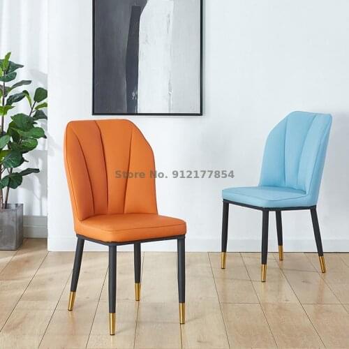 Nordic dining chair home modern minimalist light luxury chair backrest stool leisure dining table and chair nail makeup chair