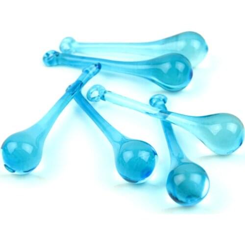 16x60mm/20x80mm Aquamarine Crystal Glass Prism Raindrops Modern Chandelier Pendants Lighting Parts For Home Decoration