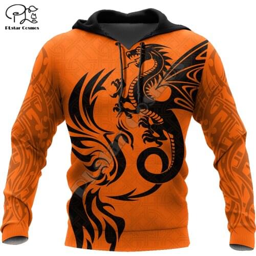 PLstar Cosmos Phoenix Tattoo 3D All Over Printed Hoodies Sweatshirts Zip Hooded For Men And Women Casual Streetwear Style-A18
