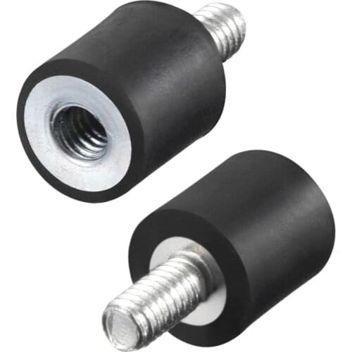 UXCELL 2PCS Rubber Mounts M4/5/6 Male Female Vibration Isolator Shock Absorber or Replaces Anti Vibration Pads Base Block 19Size
