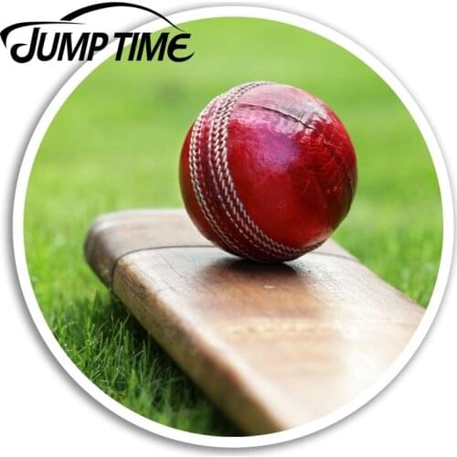 Jump Time for Cricket Ball Vinyl Stickers Sports Sticker Laptop Luggage Car Decal Window Wiper Trunk Car Styling