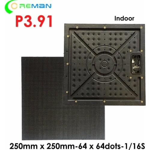 Factory price HD p3.9 led display module p3.91 1/16S hub75 64x64 dot matrix indoor RGB led module