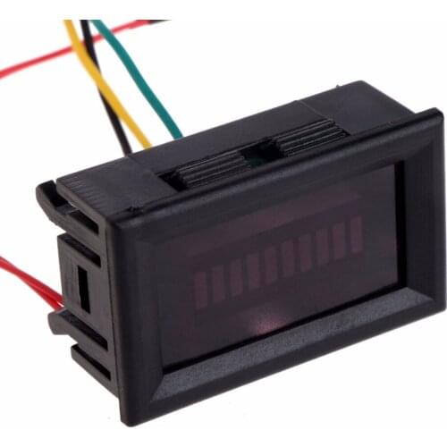 12V Universal Motorcycle Car Oil scale meter LED Oil Fuel level Gauge Indicator