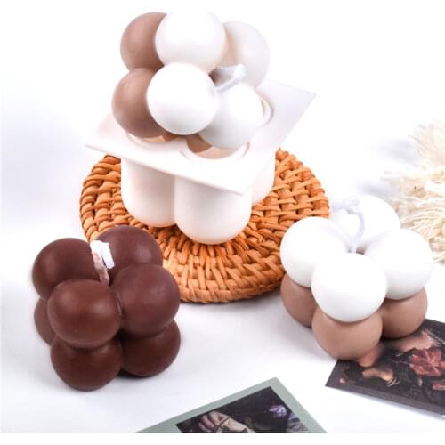 3D Silicone Mold Hand-made Soy Aroma Wax Soap Candles Mold DIY Handmade Candle Material Resin Mold Candle Making Supplies