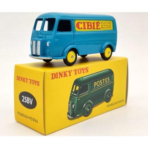 Atlas 1/43 Dinky Toys 25BV For Fourgon Postal P~geot D.3.A Blue Diecast Models