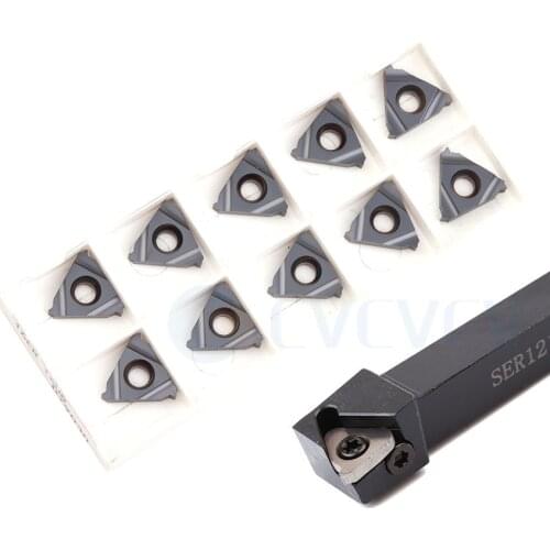 SER 1212H16 SEL 1212H16 Thread Turning Tool Holder 16ER 8UN LDA 16ER 11.5UN BMA 16ER 14UN 18UN LDC 16ER 24UN BMC Carbide Inserts