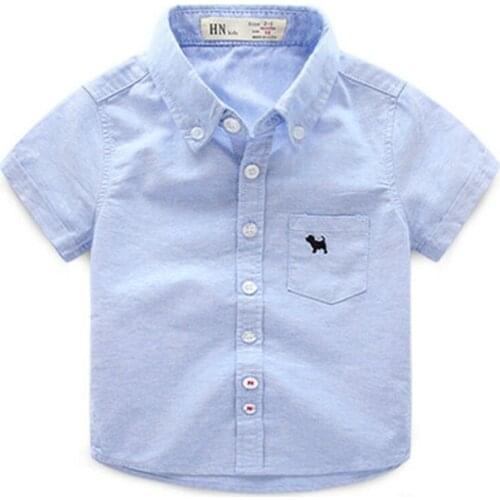 Childrens clothing in the summer of 2017 hot cotton shirts with short sleeves