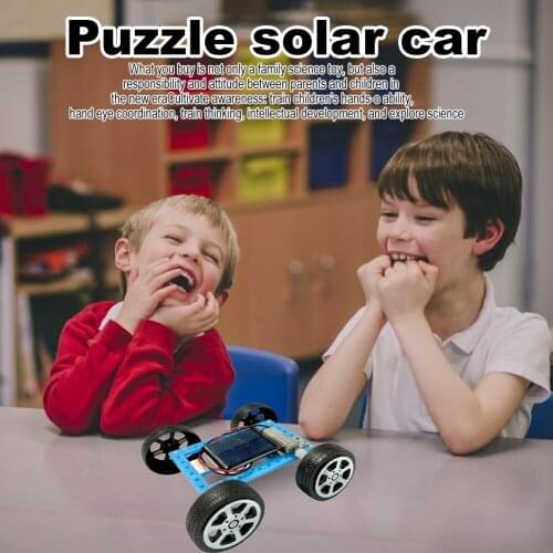 Children DIY Solar Car Model Toys Mini Assembled Energy Vehicle Kids Science Experiment Educational Logical Toy
