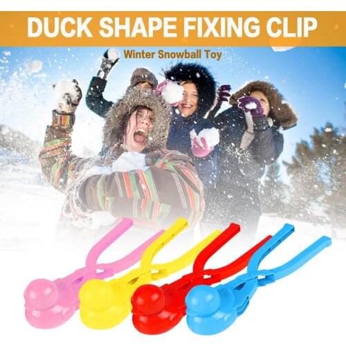 Childrens winter outdoor leisure toy snowball clip cute duck-shaped snowball making clip childrens snow sand mold tool