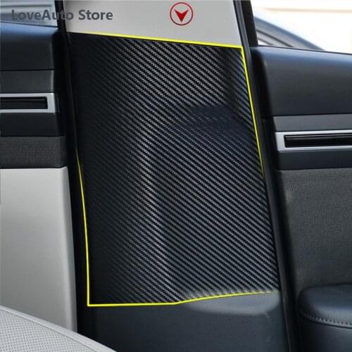 For Hyundai Tucson NX4 2021 2022 Car B Pillar Anti-kick Protective Mat Seat Belt Pad Cover Leather Decoration Strip Accessories