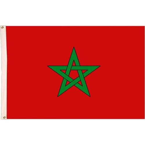 Morocco flag 3ft*5ft 90*150cm bandera polyester Flying for 2018 world cup