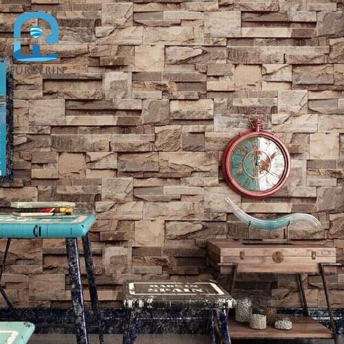 FURGERIN Brick Wallpaper 3d wallpaper for living room Vintage Wall Paper Rolls 3d wall papers home decor Industrial Decor