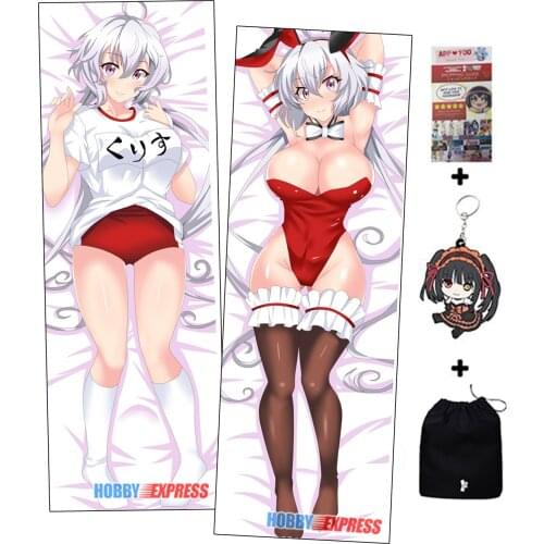 Hobby Express Chris Yukine - Symphogear Dakimakura Japanese Otaku Waifu Hugging Body Pillow Cover ADP99025