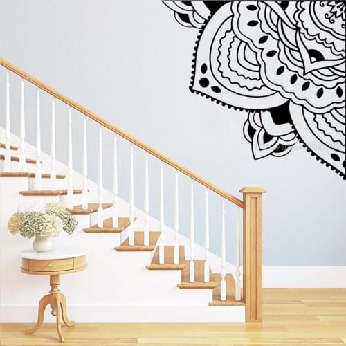 Exquisite Mandala Wall Stickers Art Wallpaper For Kids Rooms Home Decor Living Room Decal Vinyl Mural naklejki na sciane LL2392