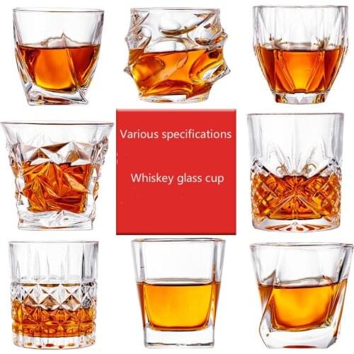 180-300ml Creative Iceberg Whiskey Wine Glass 6 Styles Thick Glass Vodka Cup Bar Household Tumbler Shot Glass Alien Drinkware