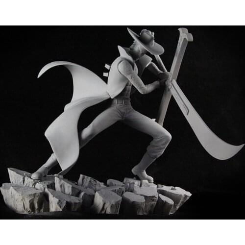 COOL! 1/6 White Model Statue GK Resin hand-run statue Rice Hawk Eagle Eye statue hand-run GK white model Body holiday gifts