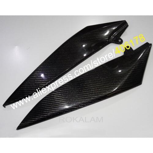 Hot Sales,2x Carbon Fiber Tank Side Covers Panels Fairing For Yamaha YZF R1 2004 2005 2006 YZF-R1 04 05 06 Tank Side Cover Panel