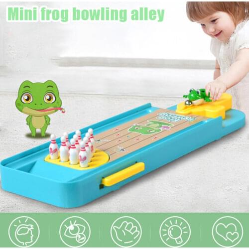 Mini 3D Frog Bowling Table Games Launcher Toy For Children Kids Parent-child Interaction YH-17