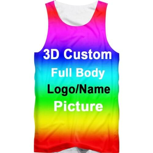 UJWI 2019 Men Gym Clothing Sublimatedskull Vest 3d Full Printing Quick Dry Breathable Tank Top Sublimate