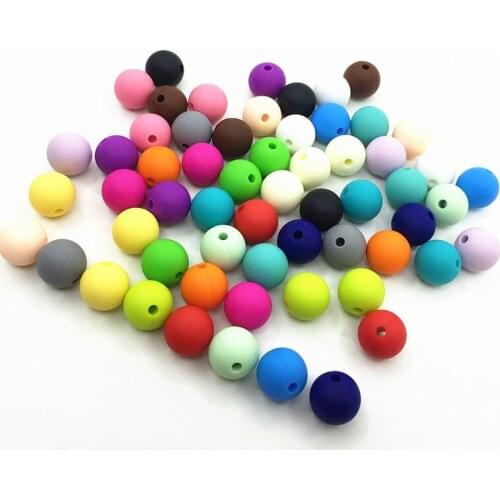 New Food Grade Silicone Teething Beads DIY Necklaces Baby Bracelets Babies Chewing Teethers Necklaces Jewelry bedas 500pcs/lot