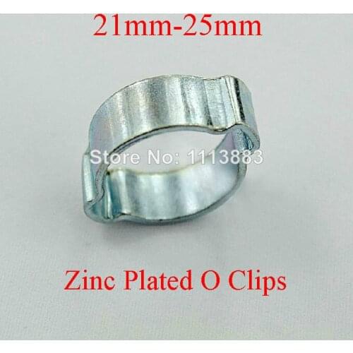 10 x 21mm-25mm Zinc Plated O Clips Used For Water Pumps And Fuel Pipe Pump