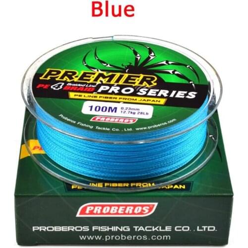 Brand 100M PE Braided Fishing Line 4 Stands 6-100LB Multifilament Fishing Line for Carp Fishing Wire for All Fishing