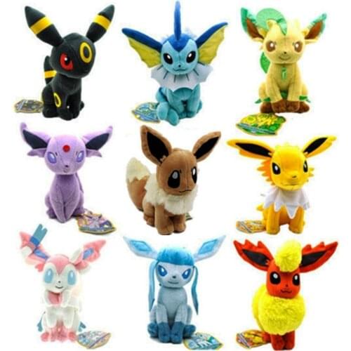 30Cm Pokemon Plush Toys Eevee Sylveon Kawaii Plush Stuffed Toys Cartoon Movie Collection Doll Kawaii Toy for Girl Kids Gift Doll