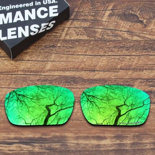 ToughAsNails Resist Seawater Corrosion Polarized Replacement Lenses for Oakley Badman Sunglasses Green Mirrored (Lens Only)