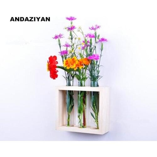 Glass vase original wall hanging hydroponic hanging transparent plant vase simple home wall decorations home decoration