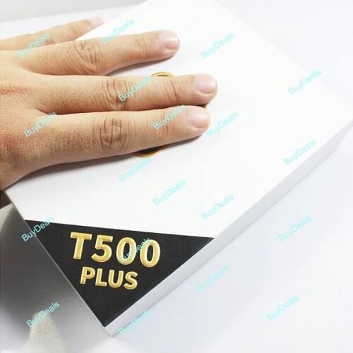 T500 Plus Smart Watch BT Calling 1.54" Full Touch Screen Heart Rate Blood Pressure Monitor Multi Sports Mode Tracker Multi Color