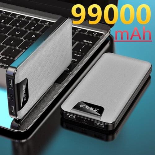 Power bank 99000mAh fast charging power bank, used for laptop external battery charger, used for iPhone Samsung Xiaomi