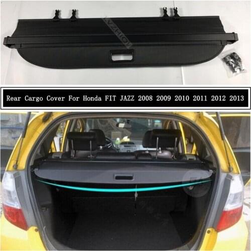Rear Cargo Cover For Honda FIT JAZZ 2008 2009 2010 2011 2012 2013 Partition Curtain Screen Shade Trunk Security Shield