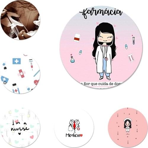 Nurse Medical Medicine Heart Icons Pins Badge Decoration Brooches Metal Badges For Clothes Backpack Decoration