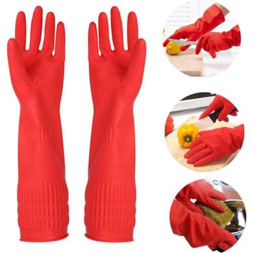 1 Pairs Kitchen Dishwashing Gloves Household Dishwashing Gloves Rubber Gloves For Washing Clothes Cleaning Gloves For Dishes