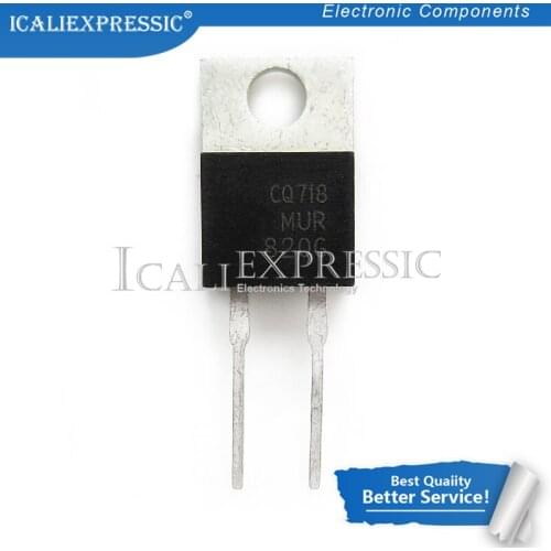 10PCS MUR820G MUR820 820G TO-220 8A 200V new original In Stock