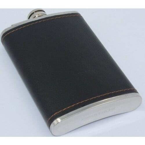 100pcs/lot Foreskin 9 oz bottle thick stainless steel portable outdoor flagon Russia