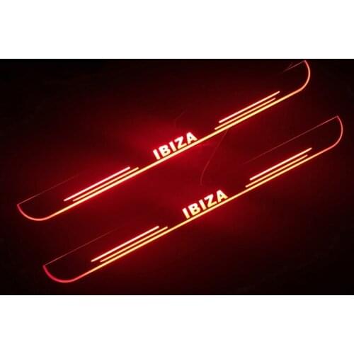 12V Welcome Pedal Lights For SEAT IBIZA 2009 - 2020 Pedal car Door Sill Pathway lamps led thresholds scuff plates Avante md auto