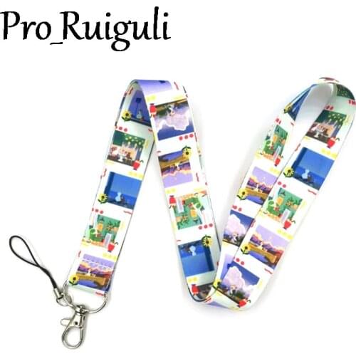 30pcs Lovely duckling Lanyard for Keys Phone Cool Neck Strap Lanyard for Camera Whistle ID Badge Cute webbings ribbons Gifts