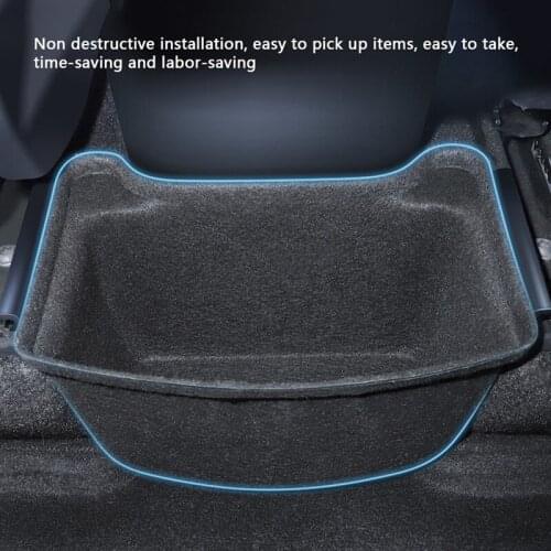 AU04 -For Tesla Model Y 2021 Lower Rear Seat Center Storage Box Tray Organizer Rear Armrest Organizer Car Accessories