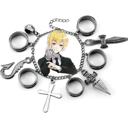 Anime Hunter x Hunter Kurapika Bracelets Men Women Cosplay Jewelry costume prop Bangle Bracelet Girl Boys Cos Hand Chain Gift