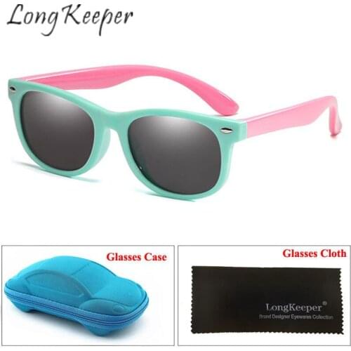 New Kids Polarized Sunglasses Sun Glasses for Children Boys Girls Fashion Eyewares TR90 Coating Lens UV 400 Protection With Case