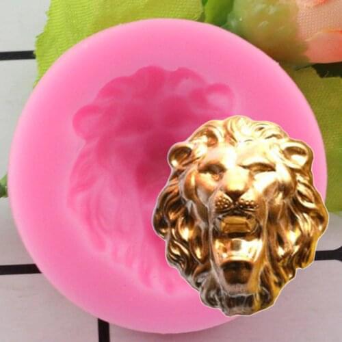 Lion Head Silicone Mold Chocolate Fondant Mold DIY Cake Decorating Tools Soap Candy Clay Molds polymer Clay Jewelry Mould