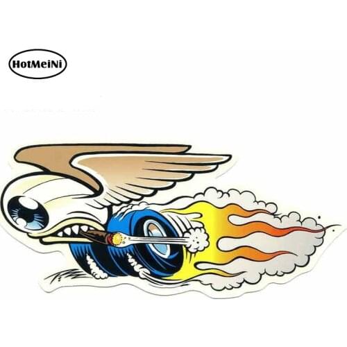 HotMeiNi 13cm x 6cm EYEBALL HOT ROD By Pizz STICKER Window Bumper Decor Waterproof Car Sticker