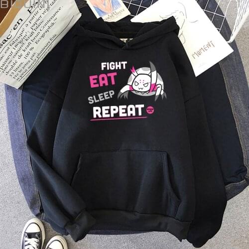 Kumoko Carton Printed So I Am A Spider So What Anime Oversized Hoodie Women/Men Unisex Kawaii Clothing Aesthetic Pink Colors Top