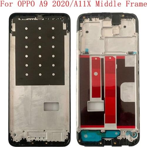 Housing Middle Frame LCD Bezel Plate Panel Chassis For OPPO A9 2020 A11X Phone Metal Middle Frame