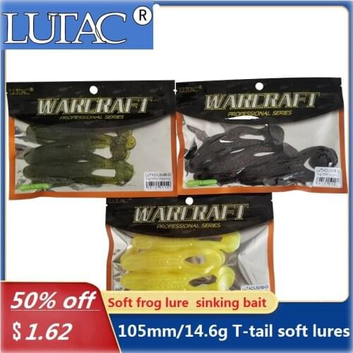 Soft lures bait Wobblers T-tail frog Fishing-bait PVC material Trout Fishing Gears