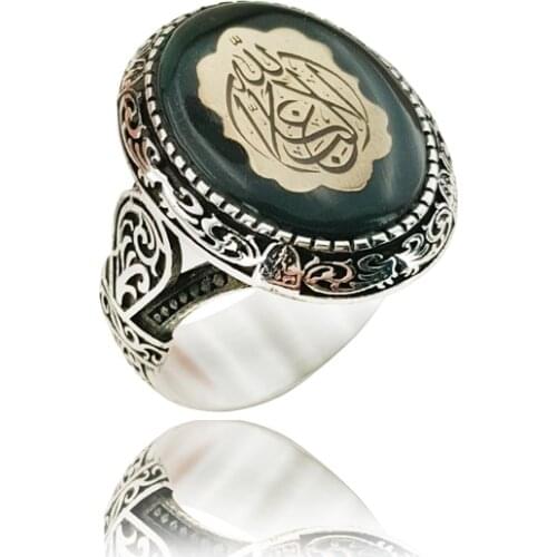 Original Hot Selling Rings Antique Pattern Silver Color Men Ring Vintage Jewelry