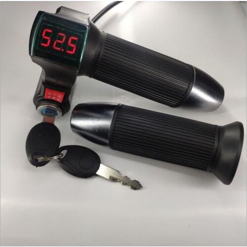TWIST THROTTLE+POWER LOCK AND KEY+3 SPEED SWITCH +VOLTMETER FOR ELECTRIC BIKE SCOOTER TRICYCLE CONVERSION PART