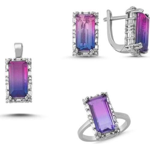 Silverlina Silver Zircon Stone Set